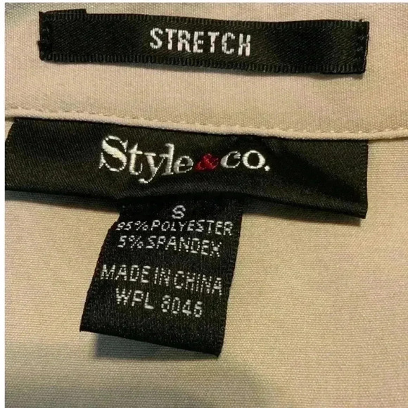 Style & Co. Women's Blouse Short Sleeves Size Small Stretch Top - Picture 5 of 5